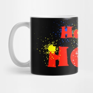 Happy holi festival of bright fireworks colors. Mug